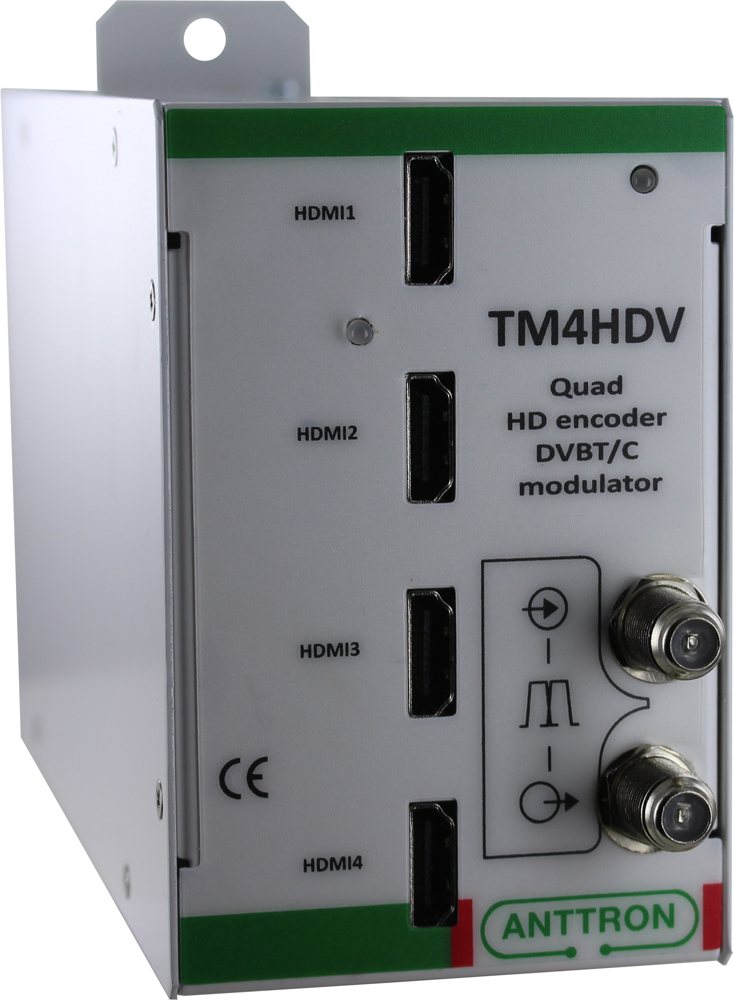 TM4HDV — Dörtlü HD encoder · çift DVB-T/C çıkış