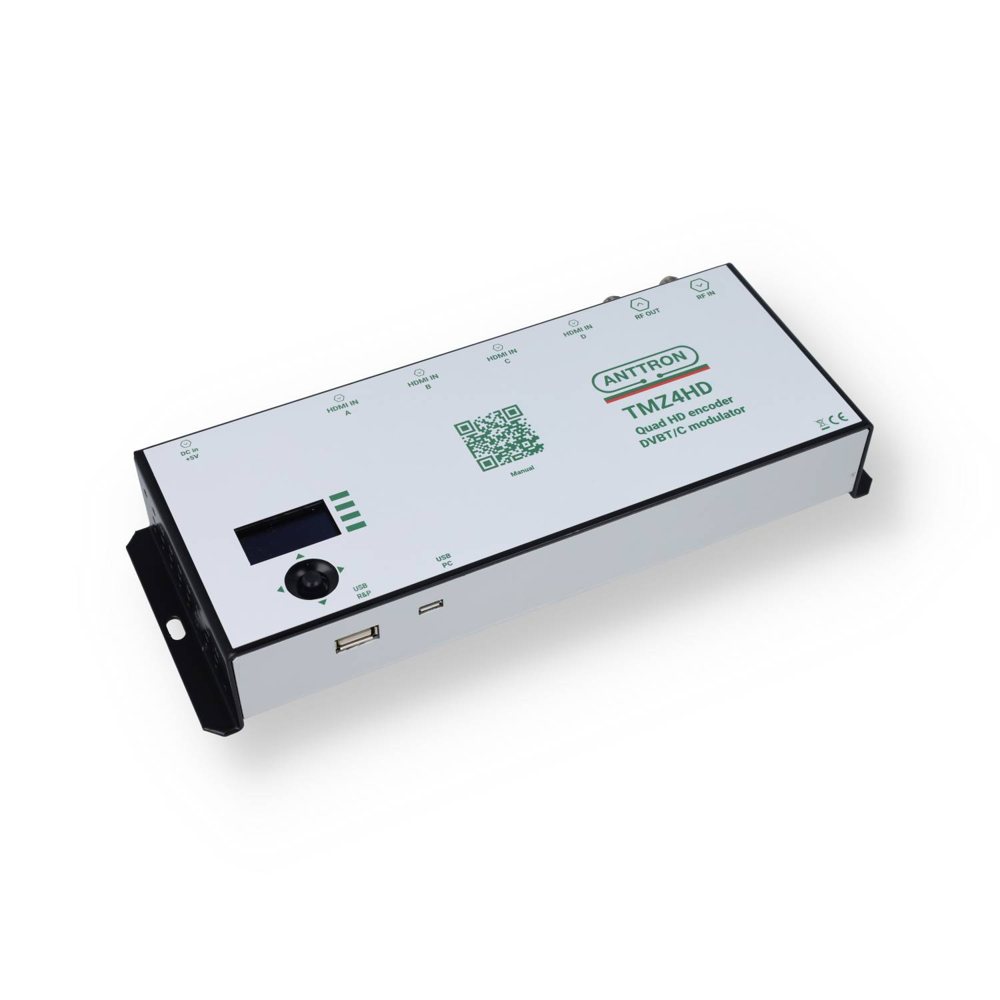 TMZ4HD — Dörtlü HD encoder · çift DVB-T/C çıkış