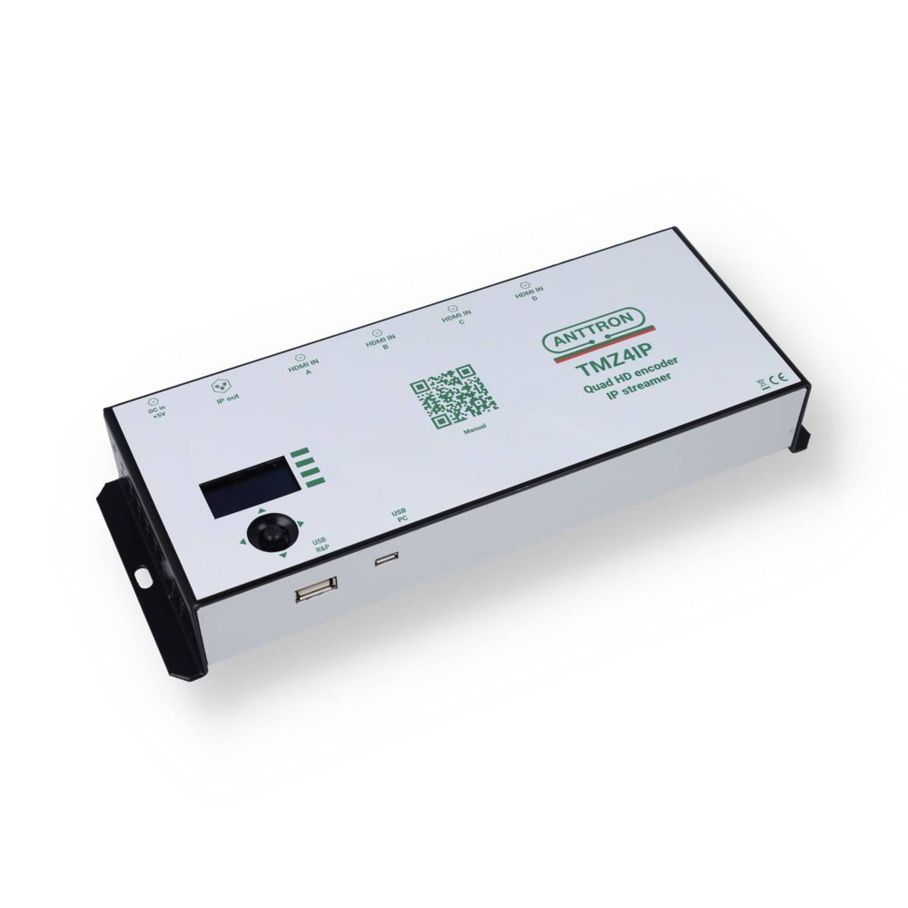 TMZ4IP — Dörtlü HD encoder · IP streamer