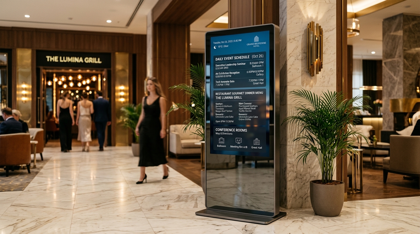 Otel Info ve Digital Signage Totemleri